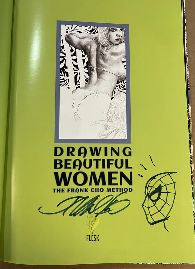 Frank Cho - Signed/Remarqued How To Draw Beautiful Women HC (#153)