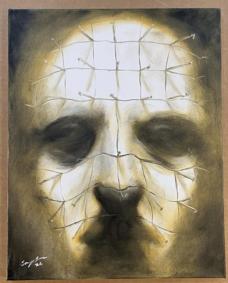 Sonny Eom - Pinhead painting (#165)